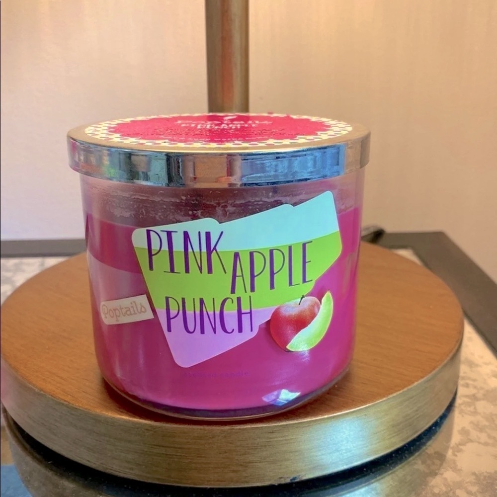 BATH & BODY WORKS Pink Apple Punch 3-Wick Candle